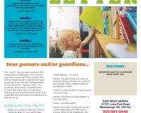 Parent/Guardian Newsletter | Kid Skill Sheet – October 2023